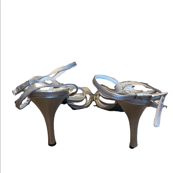 STUART WEITZMAN Metallic gold strappy sandal Size 7.5 - Picture 4 of 7